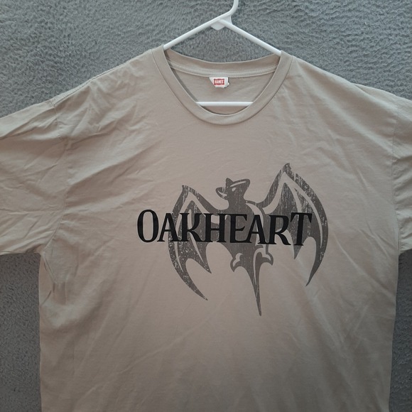Bacardi Oakheart Shirt Adult 2XL XXL Tan College Tee Party University Bartender - Picture 9 of 10